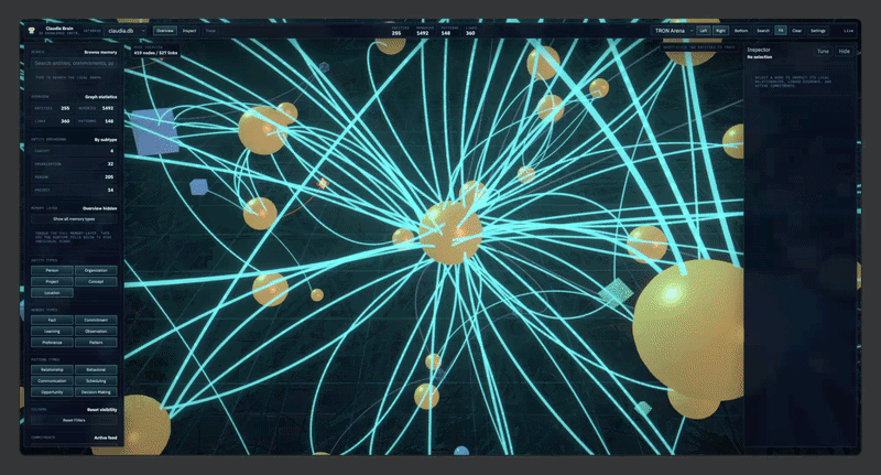 Claudia brain visualizer animation