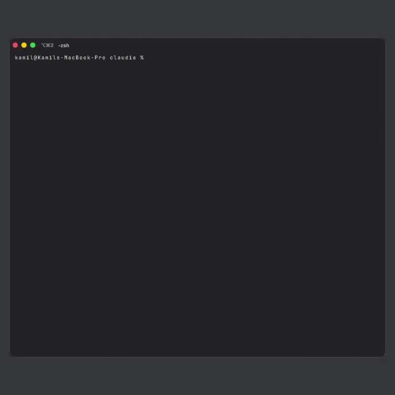 Claudia install demo loop